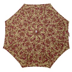 Apple Leftovers Collage Random Pattern Straight Umbrellas by dflcprintsclothing