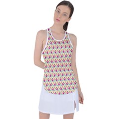 Summer Watermelon Pattern Racer Back Mesh Tank Top