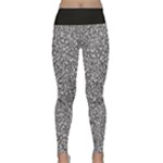 Fuck You Phrase Sketchy Drawing Motif Random Pattern Black Backgrond Lightweight Velour Classic Yoga Leggings