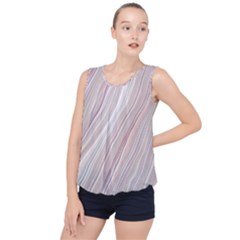 Marble Texture Marble Painting Bubble Hem Chiffon Tank Top by Ndabl3x