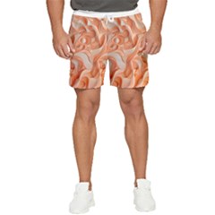 Peach Fuzz Elegant Print Abstract Design Men s Runner Shorts by dflcprintsclothing
