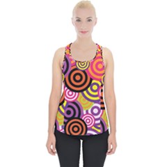 Abstract Circles Background Retro Piece Up Tank Top by Ravend