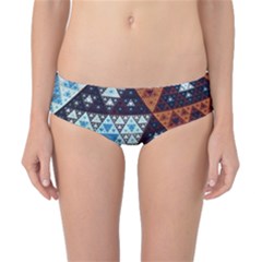 Fractal Triangle Geometric Abstract Pattern Classic Bikini Bottoms by Cemarart