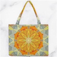 Sunshine Sunny Sun Abstract Yellow Mini Tote Bag by Ravend