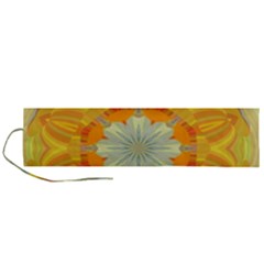 Sunshine Sunny Sun Abstract Yellow Roll Up Canvas Pencil Holder (l)