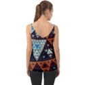 Fractal Triangle Geometric Abstract Pattern Chiffon Cami View2