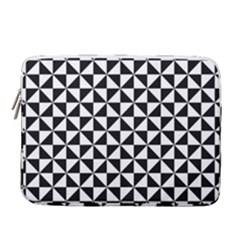 Triangle-pattern-simple-triangular 14  Vertical Laptop Sleeve Case With Pocket by Ket1n9