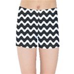 Wave Pattern Wavy Halftone Kids  Sports Shorts