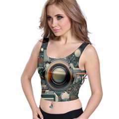 Technology Robot Internet Processor Crop Top by Ravend