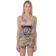 Grateful Dead Artsy One Piece Boyleg Swimsuit