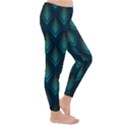 Peacock Texture 3d Pattern Peacock Texture Classic Winter Leggings View3