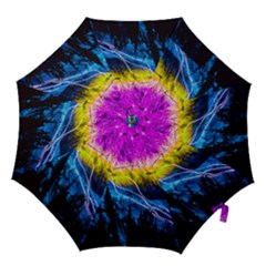 Night Skiing Colored Dead Grateful Lights Mountain Hook Handle Umbrellas (large) by Loisa77