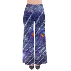 Peacock Bird Feathers Coloured Plumage So Vintage Palazzo Pants by Perong