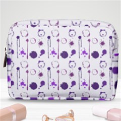 Liquid Splash Pattern Stroke Drip Make Up Pouch (medium) by Perong