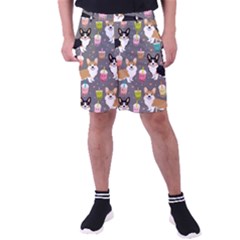 Corgi Boba Tea Bubble Tea Kawaii Food Welsh Corgis Dog Men s Pocket Shorts by Perong