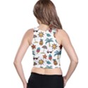 Summer Pineapple Fruit Tropical Racer Back Crop Top View2