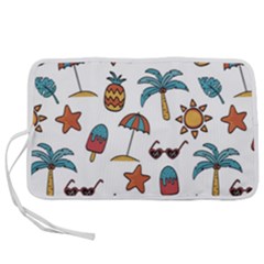 Summer Pineapple Fruit Tropical Pen Storage Case (l) by Paksenen