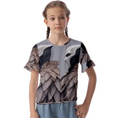 Digital Rebel (18) Kids  Cuff Sleeve Scrunch Bottom T-shirt