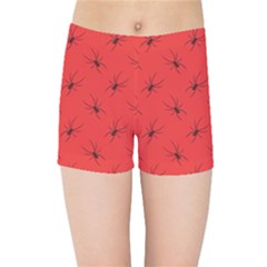 Spiders Pattern Seamless Arachnids Kids  Sports Shorts