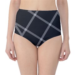 Stripes, Zigzag, Surface, Pattern, Classic High-waist Bikini Bottoms by kyorashop23
