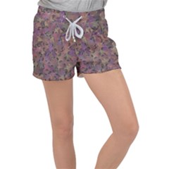 Monster Snake Hand Drawn Illustration Motif Random Pattern Women s Velour Lounge Shorts by dflcprintsclothing