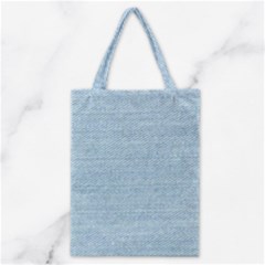 Blue Denim Texture, Macro Classic Tote Bag by kyorashop23