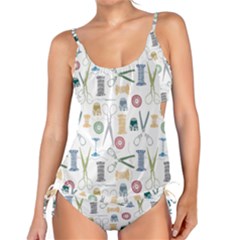 Pattern Seamless Texture Sewing Tankini Set