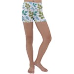 Leaf seamless pattern  Kids  Lightweight Velour Yoga Shorts