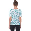 Real Madrid, Background, Pattern, Sport Shoulder Cut Out Short Sleeve Top View2
