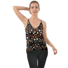 Pearls And Stones Chiffon Cami by dedoma