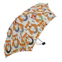 Cute Colorful Owl Cartoon Seamless Pattern Mini Folding Umbrellas View2