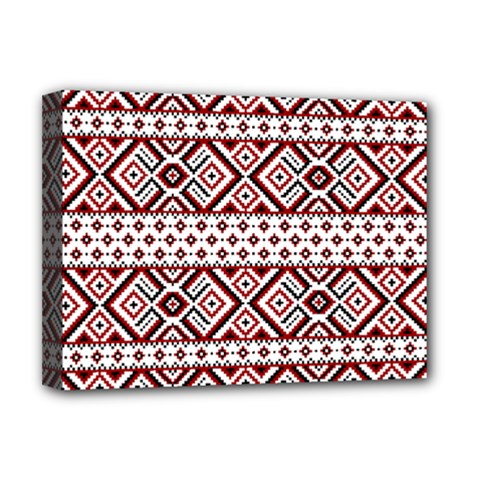 Illustration Of Ukrainian Folk Seamless Pattern Ornament Deluxe Canvas 16  X 12  (stretched)  by Grandong