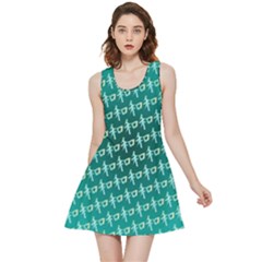 Peaceful Japanese Kanji Design Inside Out Reversible Sleeveless Dress by ExtraAwesomeSauce