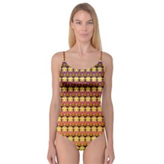 Gradient Lion Head Pattern Camisole Leotard  by ExtraAwesomeSauce