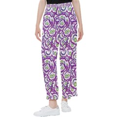 Funny Bacterias Drawing Motif Random Pattern Women s Pants  by dflcprintsclothing