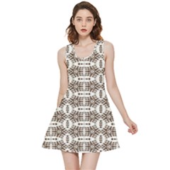 Snake Skin Brown Inside Out Reversible Sleeveless Dress by ConteMonfrey