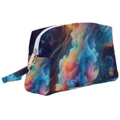 Cosmic Jellyfish Artwork Wristlet Pouch Bag (large) by ExtraAwesomeSauce