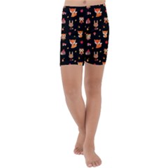 Cool Woodland Animal, Koteto, Scandinavian, Acorn Kids  Lightweight Velour Capri Yoga Leggings by kyorashop23