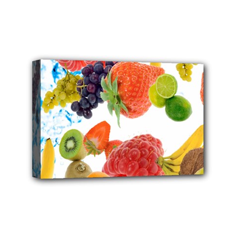 Fruits, Drip, Fruit, Paint, Spring Mini Canvas 6  X 4  (stretched) by kyorashop23
