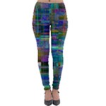 Glitch Chaos Print Lightweight Velour Leggings