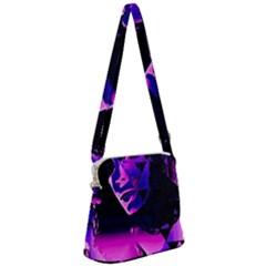 Counting Coup Ultraviolet Zipper Messenger Bag by MRNStudios