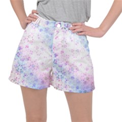 Digital Art Artwork Abstract Pink Purple Women s Ripstop Shorts by Dutashop