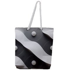 Geometric Design O6 Full Print Rope Handle Tote (large) by myclothy