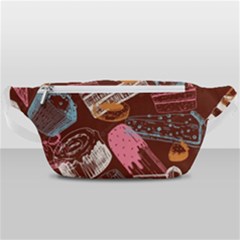 Sweet Food Seamless Pattern Waist Bag  by Paksenen