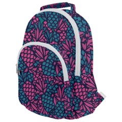 Summer Pineapples Rounded Multi Pocket Backpack by Paksenen