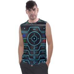 Retro Mobile Device Output Device Men s Regular Tank Top by Bedest