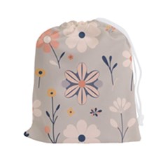  Minimalist Pattern With Simple Lines,flower And Shapes, Creating A Clean And Modern Drawstring Pouch (2xl)