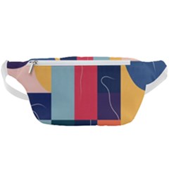  Minimalist Pattern With Simple Lines And Shapes, Creating A Clean And Modern Aesthe Waist Bag  by myclothy