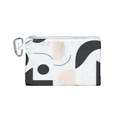 A Minimalist Pattern With Simple Lines And Shapes, Creating A Clean And Modern Aesthetic 05 Canvas Cosmetic Bag (small) by myclothy