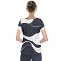 A Minimalist Pattern With Simple Lines And Shapes, Creating A Clean And Modern Aesthetic 06 Short Sleeve Front Detail Top View2